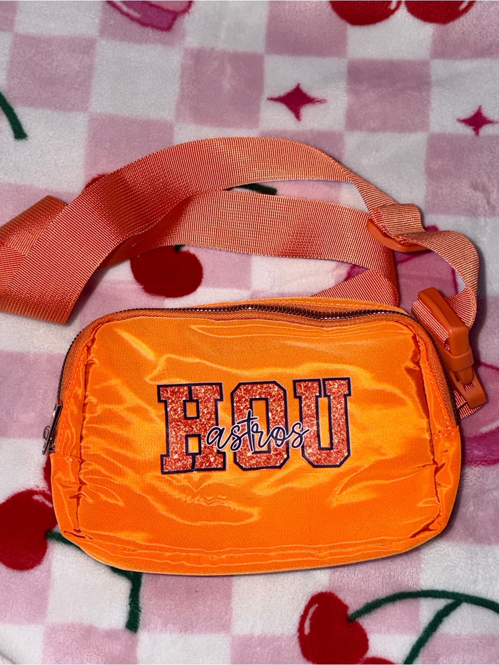 Houston Astros Orange Crossbody Bag